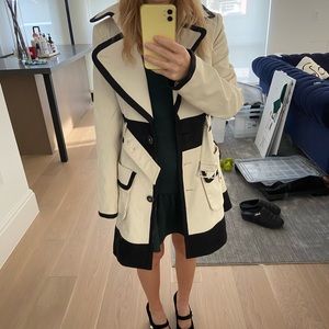 Karen Millen Classic Trench Coat Rain Coat Khaki